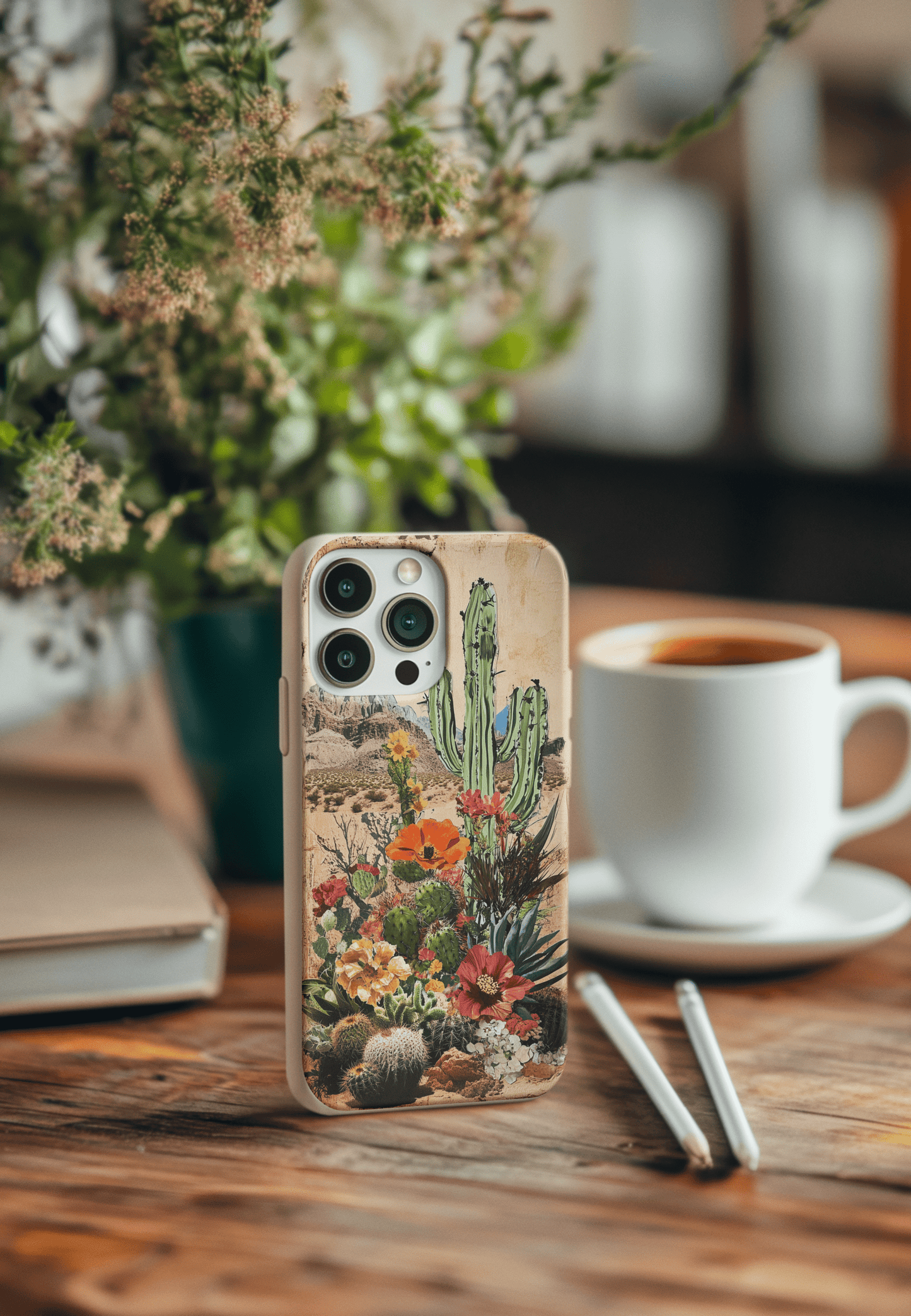 Stepping Green Phone Case Vintage Desert Bio Case