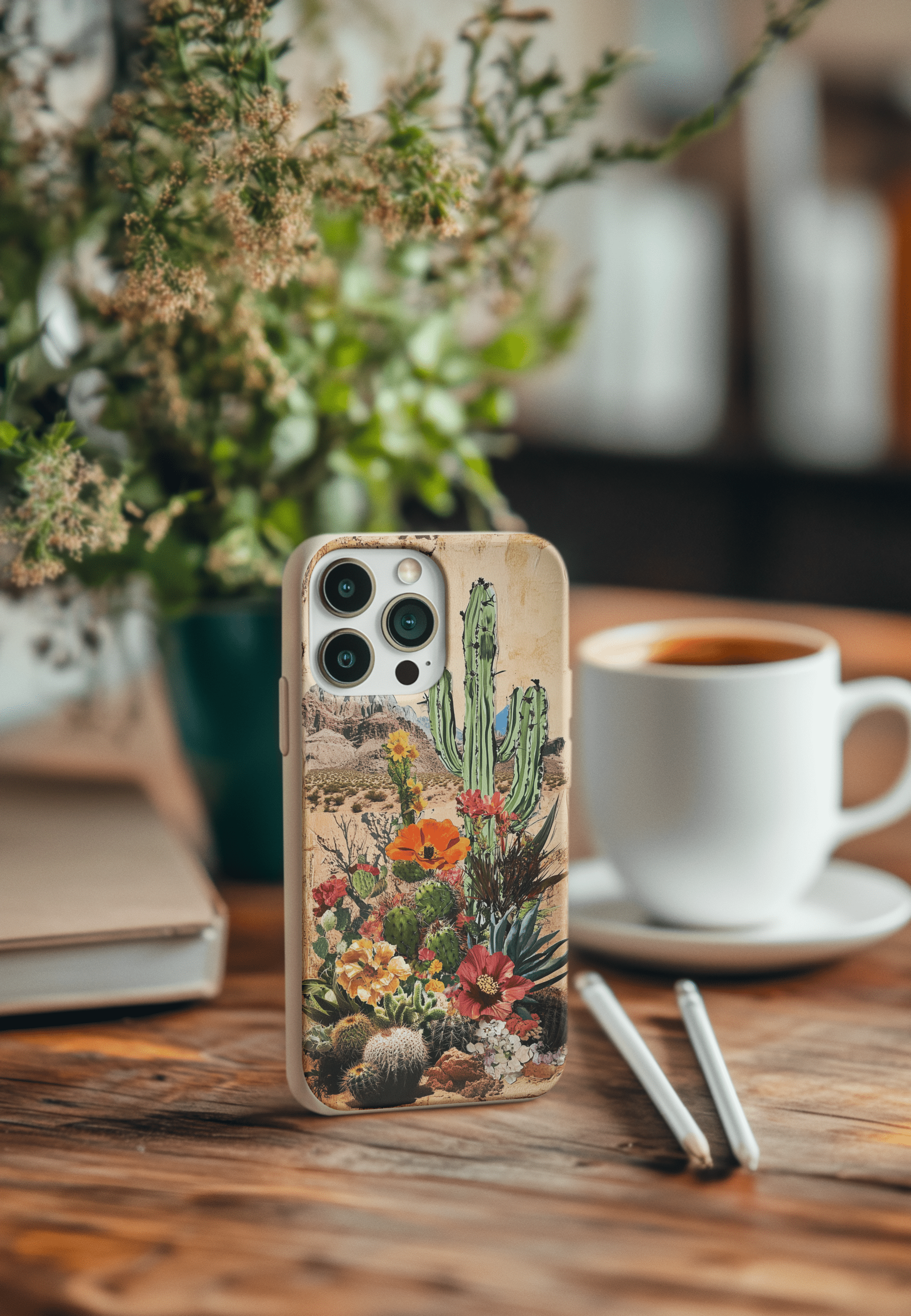 Stepping Green Phone Case Vintage Desert Bio Case