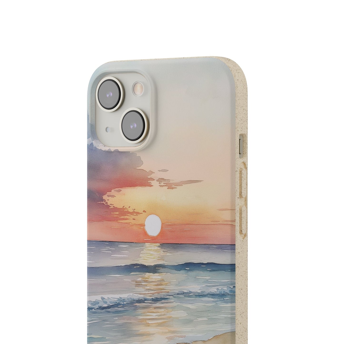 Stepping Green Phone Case Watercolor Beach Bio Case