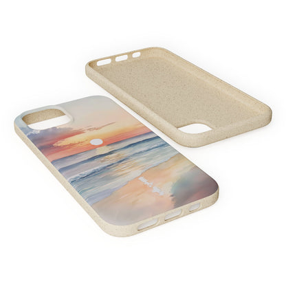 Stepping Green Phone Case Watercolor Beach Bio Case