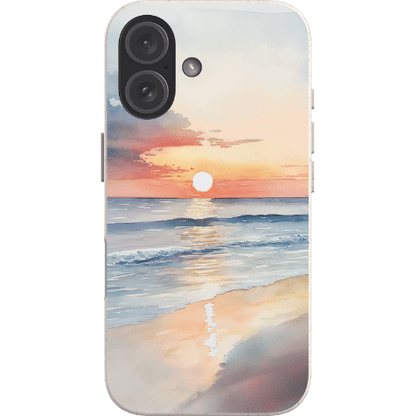 Stepping Green Phone Case Watercolor Beach Bio Case
