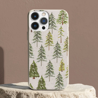 Stepping Green Phone Case Watercolor Forest Bio Case