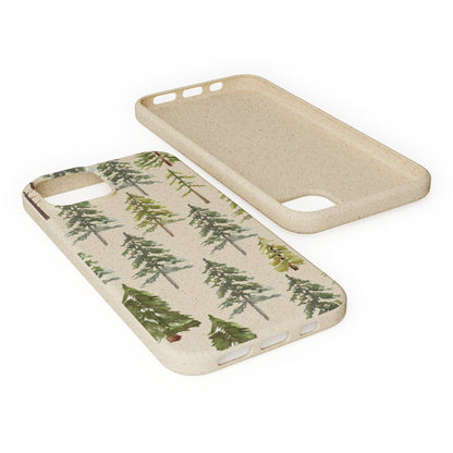 Stepping Green Phone Case Watercolor Forest Bio Case