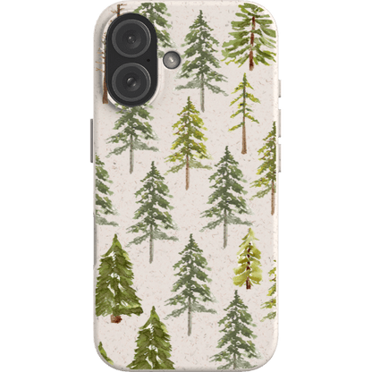 Stepping Green Phone Case Watercolor Forest Bio Case