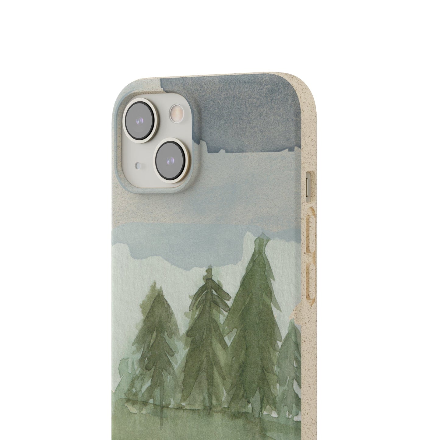 Stepping Green Phone Case Watercolor Forest Blob Bio Case