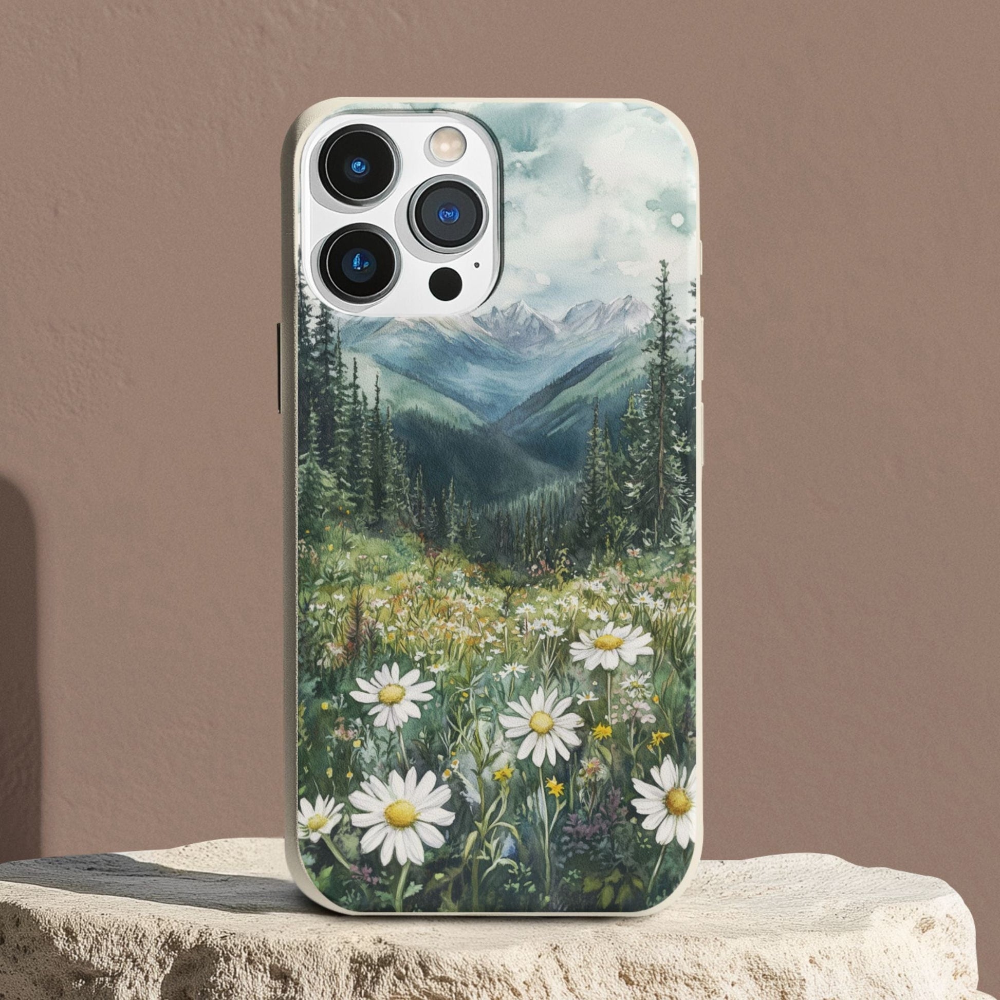Stepping Green Phone Case Watercolor Forest Meadow Bio Case