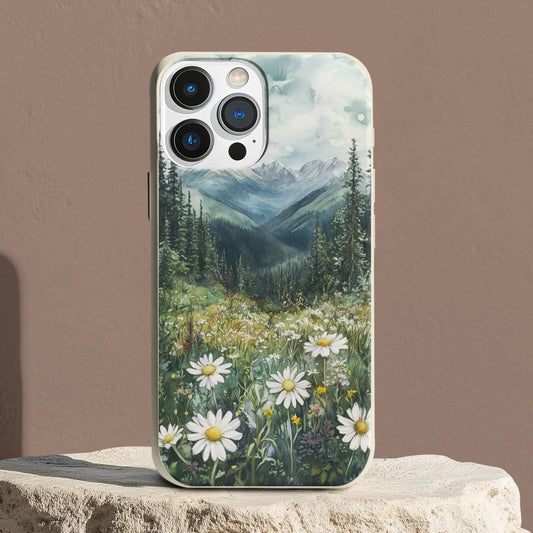 Stepping Green Phone Case Watercolor Forest Meadow Bio Case