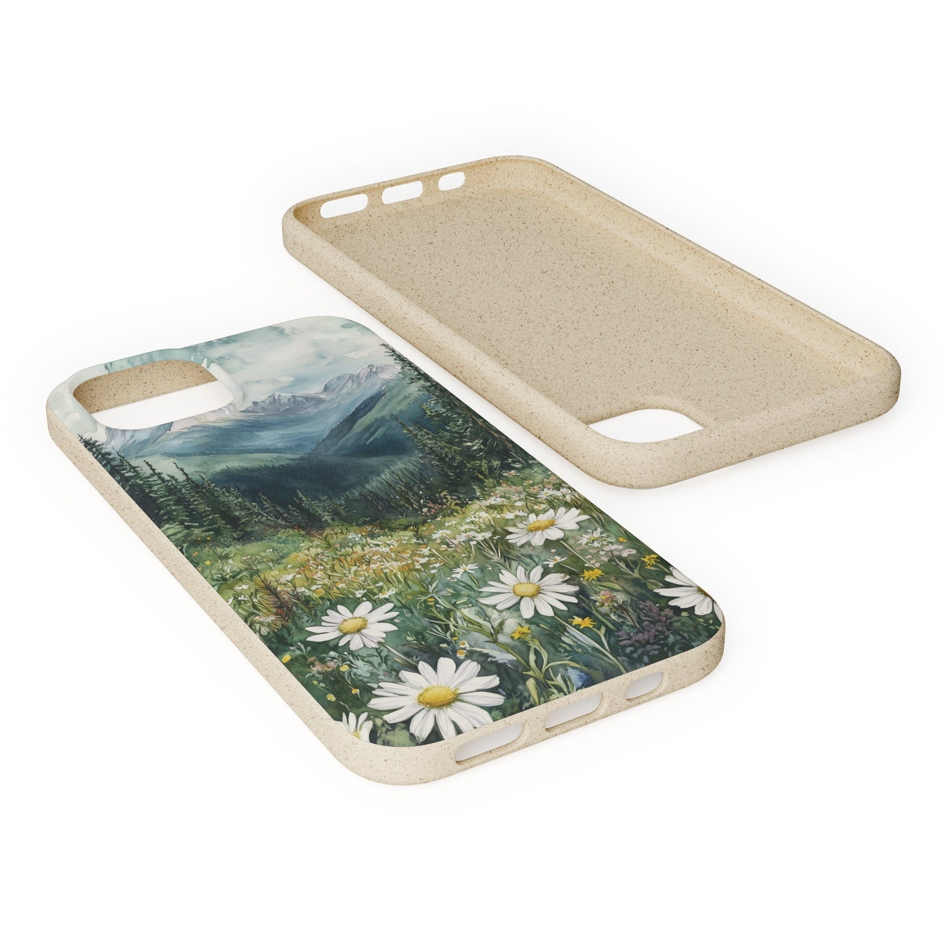 Stepping Green Phone Case Watercolor Forest Meadow Bio Case