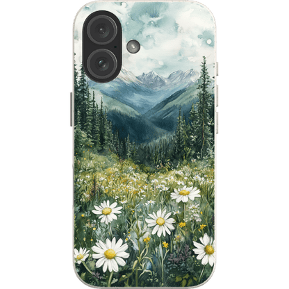 Stepping Green Phone Case Watercolor Forest Meadow Bio Case