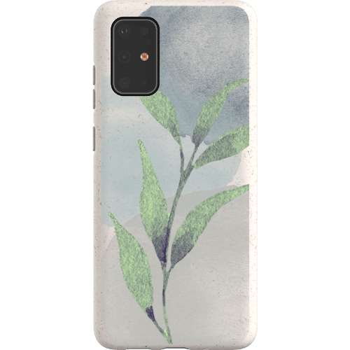 Stepping Green Phone Case Watercolor Green Leaves Bio Case