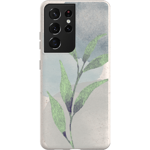 Stepping Green Phone Case Watercolor Green Leaves Bio Case