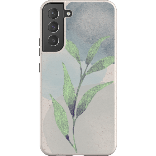Stepping Green Phone Case Watercolor Green Leaves Bio Case