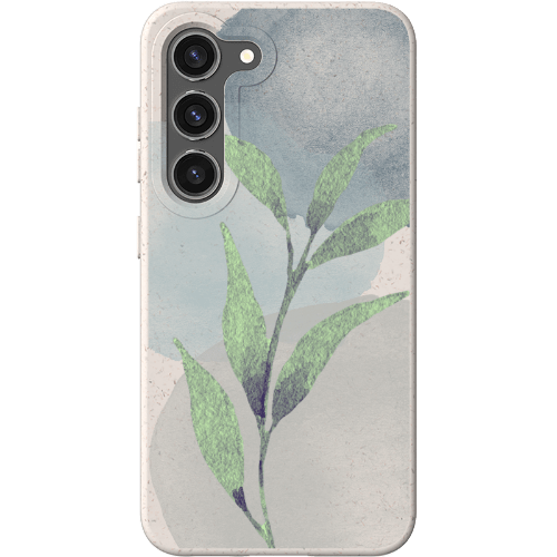 Stepping Green Phone Case Watercolor Green Leaves Bio Case