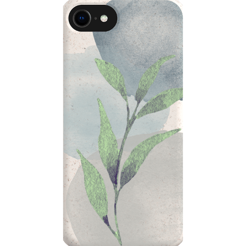 Stepping Green Phone Case Watercolor Green Leaves Bio Case