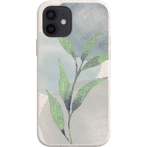 Stepping Green Phone Case Watercolor Green Leaves Bio Case