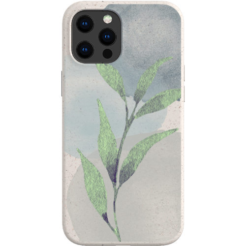 Stepping Green Phone Case Watercolor Green Leaves Bio Case