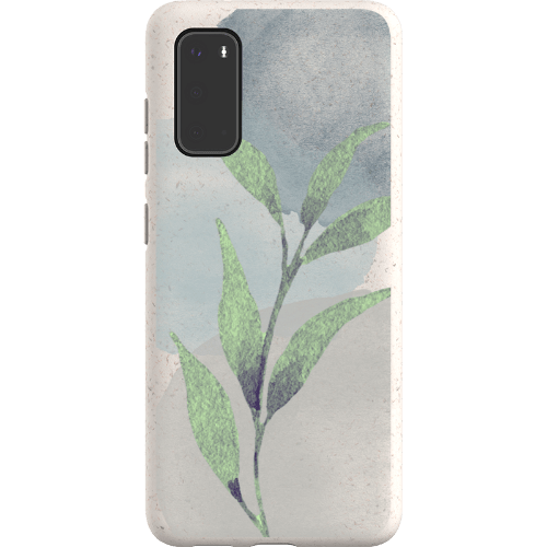 Stepping Green Phone Case Watercolor Green Leaves Bio Case