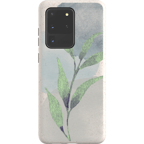 Stepping Green Phone Case Watercolor Green Leaves Bio Case