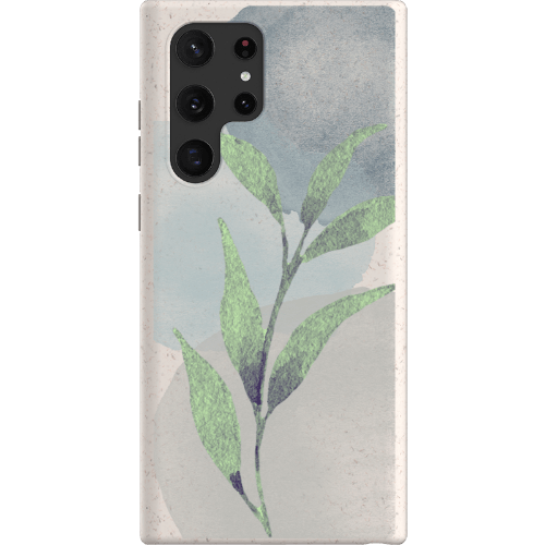 Stepping Green Phone Case Watercolor Green Leaves Bio Case
