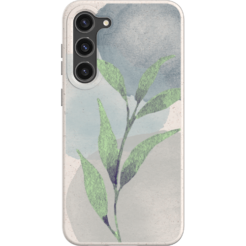 Stepping Green Phone Case Watercolor Green Leaves Bio Case