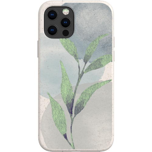 Stepping Green Phone Case Watercolor Green Leaves Bio Case
