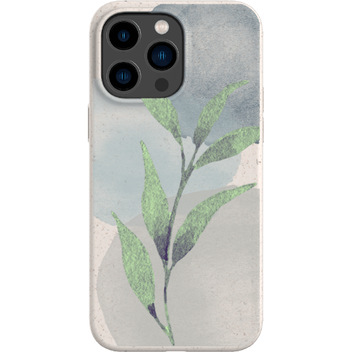 Stepping Green Phone Case Watercolor Green Leaves Bio Case