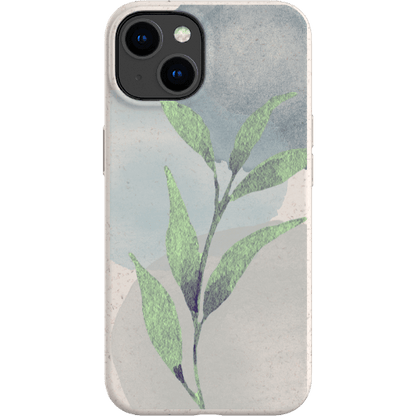 Stepping Green Phone Case Watercolor Green Leaves Bio Case