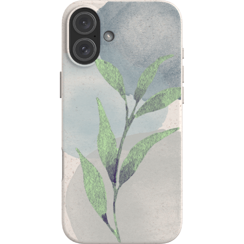 Stepping Green Phone Case Watercolor Green Leaves Bio Case