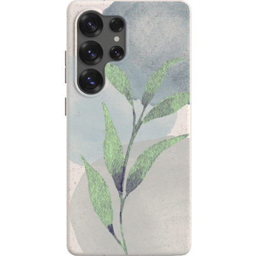 Stepping Green Phone Case Watercolor Green Leaves Bio Case