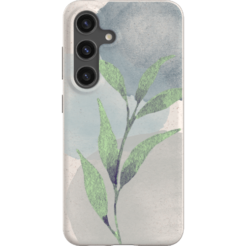Stepping Green Phone Case Watercolor Green Leaves Bio Case
