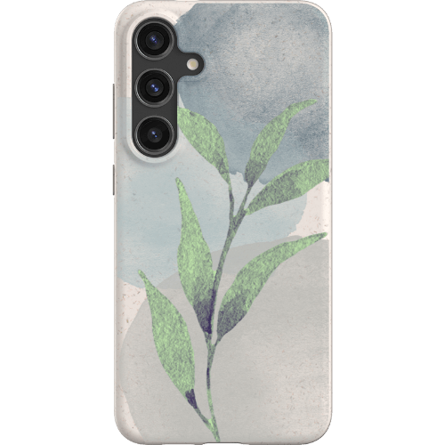 Stepping Green Phone Case Watercolor Green Leaves Bio Case