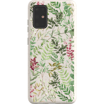 Stepping Green Phone Case Watercolor Green Leaves Bio Case