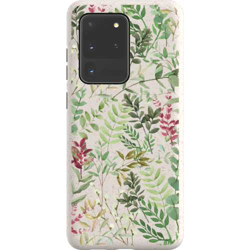 Stepping Green Phone Case Watercolor Green Leaves Bio Case