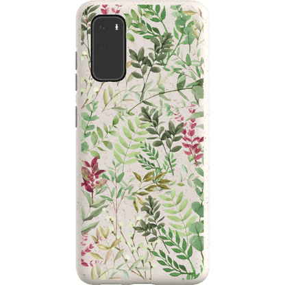 Stepping Green Phone Case Watercolor Green Leaves Bio Case