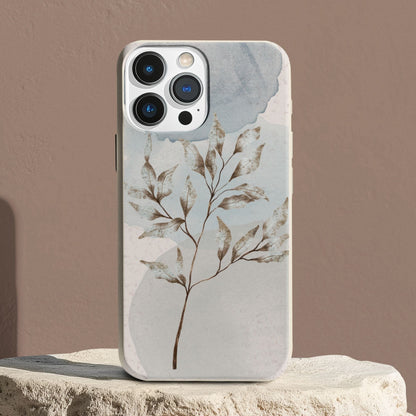 Stepping Green Phone Case Watercolor Leaves Blob Bio Case