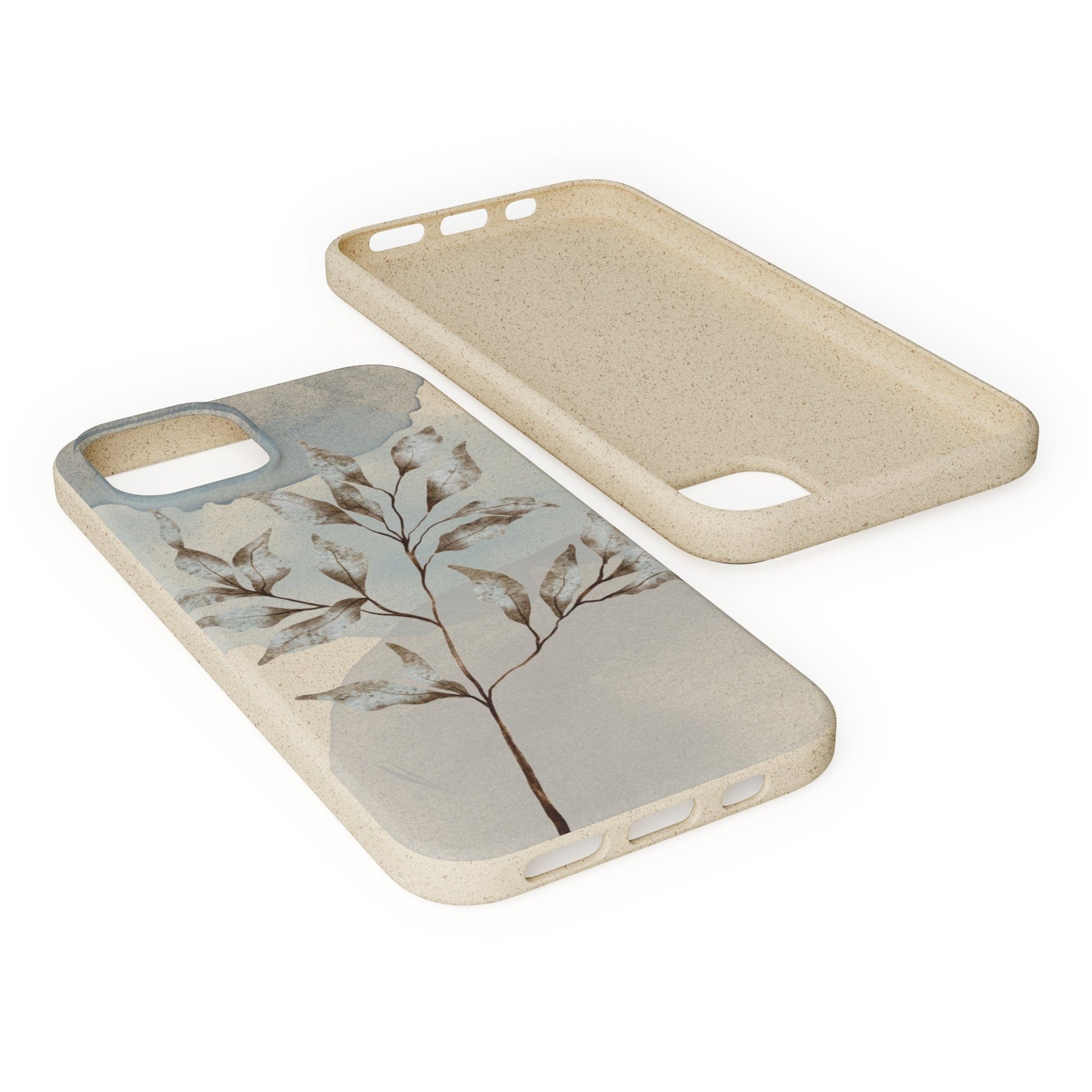 Stepping Green Phone Case Watercolor Leaves Blob Bio Case