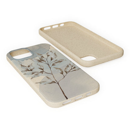Stepping Green Phone Case Watercolor Leaves Blob Bio Case
