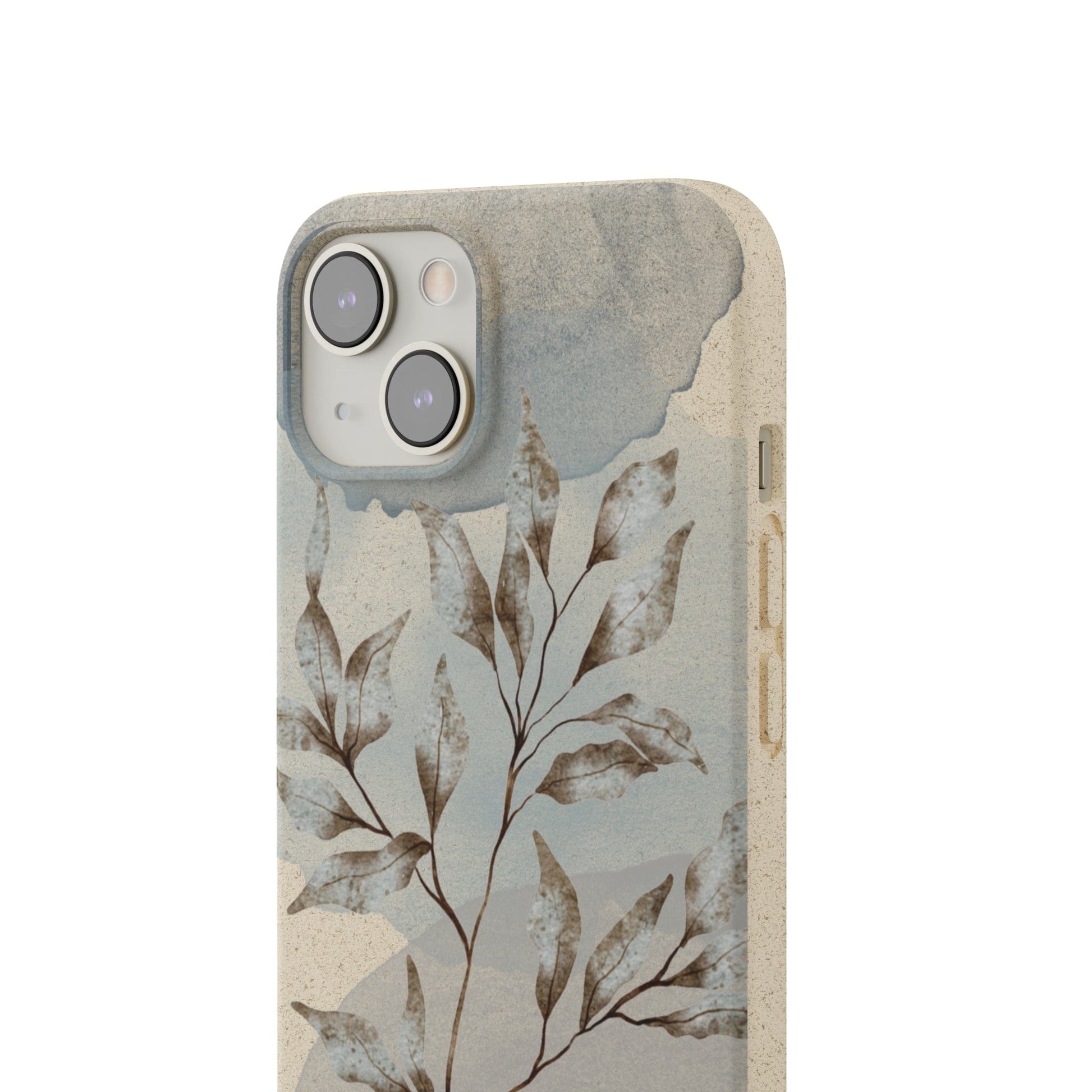 Stepping Green Phone Case Watercolor Leaves Blob Bio Case