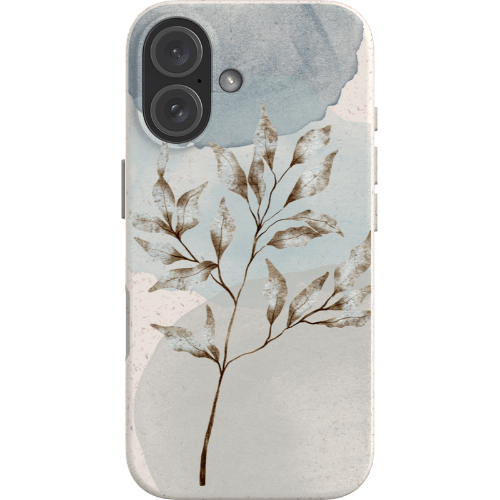Stepping Green Phone Case Watercolor Leaves Blob Bio Case