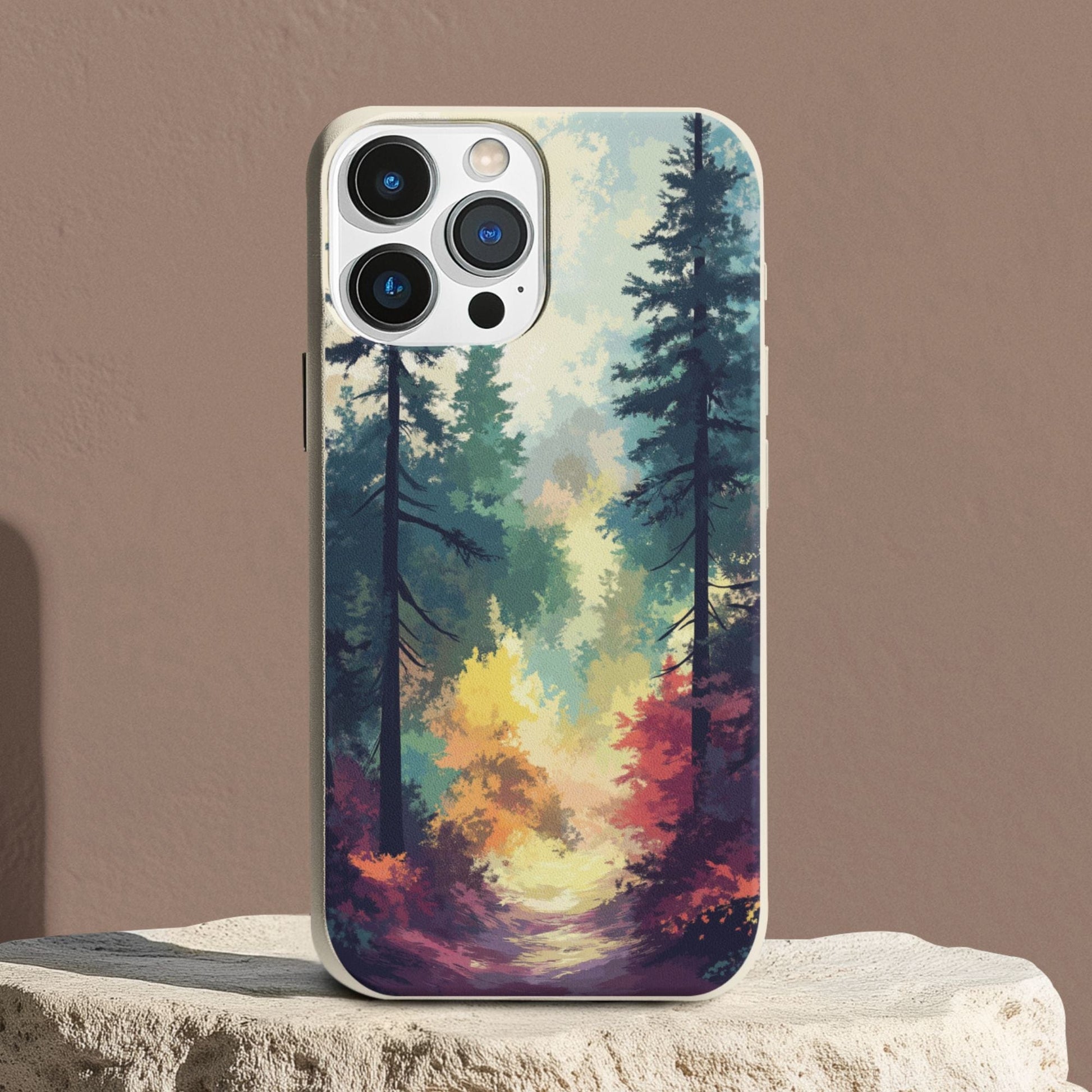Stepping Green Phone Case Watercolor Mountain Trail Bio Case