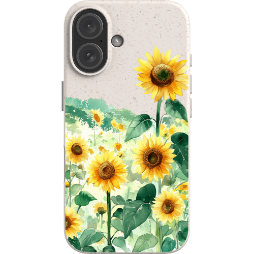 Stepping Green Phone Case Watercolor Sunflowers Bio Case
