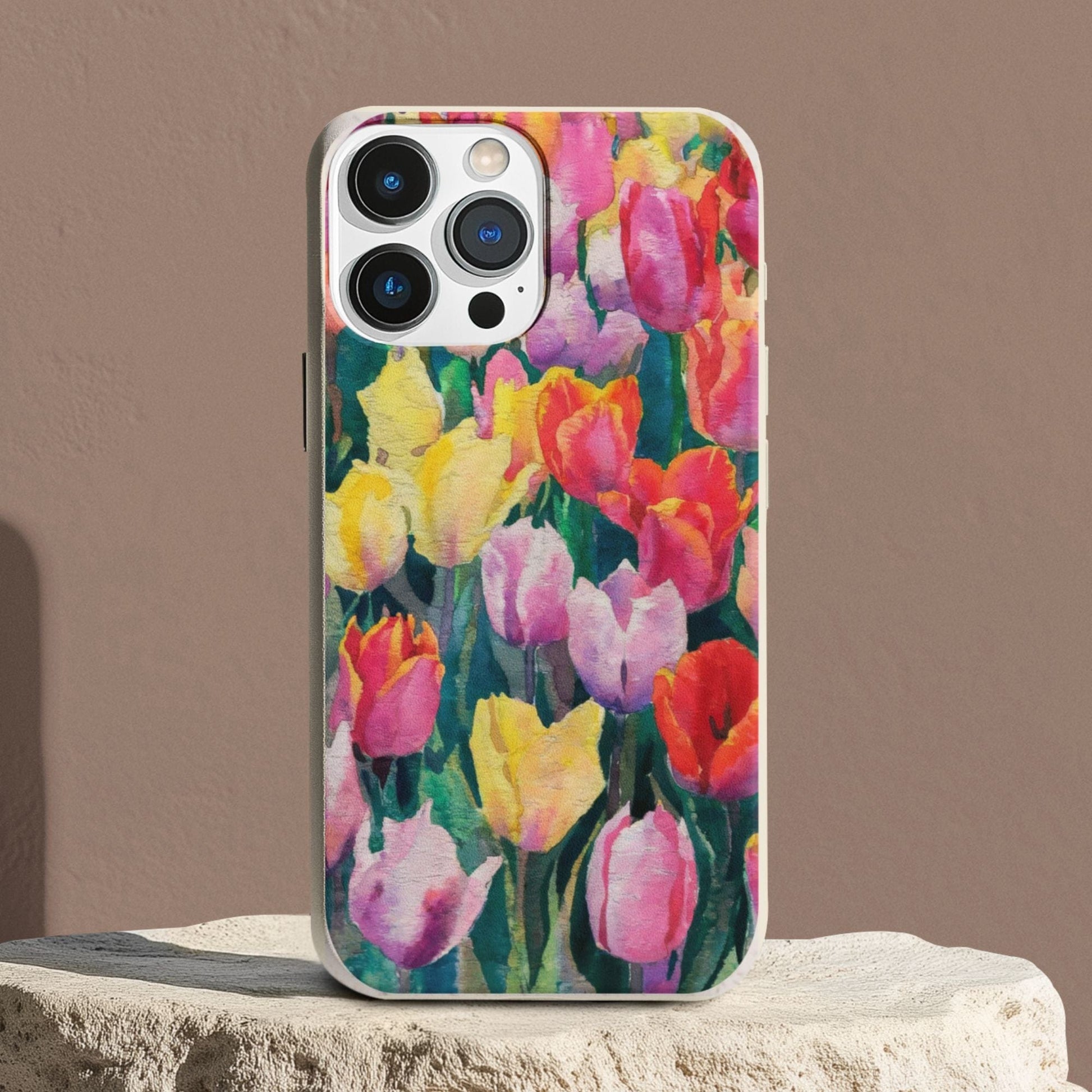 Stepping Green Phone Case Watercolor Tulip Bio Case
