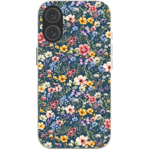 Stepping Green Phone Case Wildflowers on Blue Bio Case