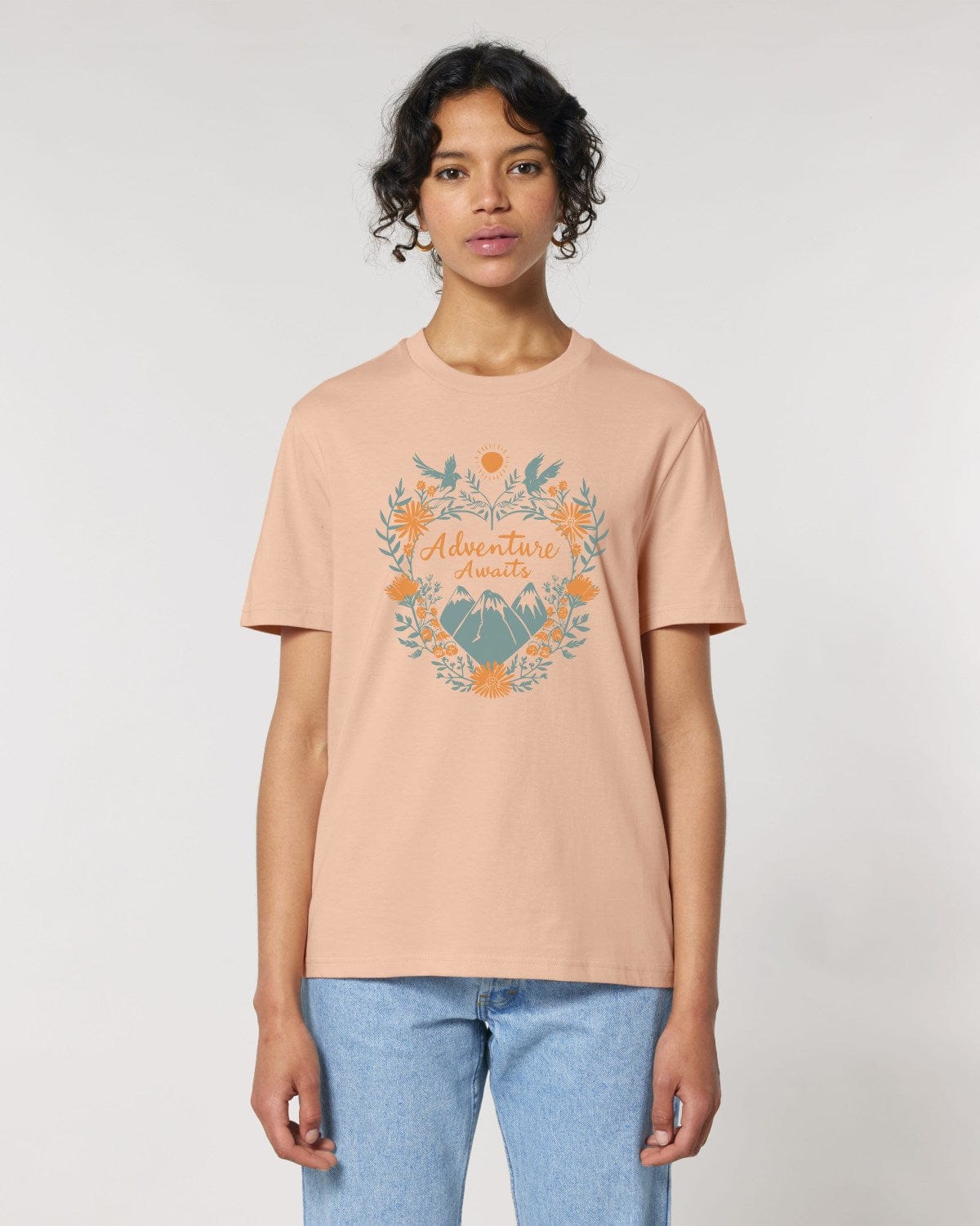 Stepping Green T-Shirt Adventure Awaits T-Shirt