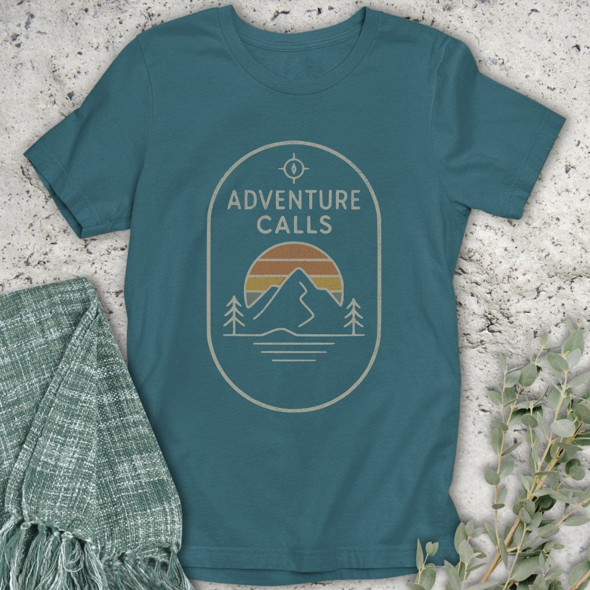 Stepping Green T-Shirt Adventure Calls T-Shirt