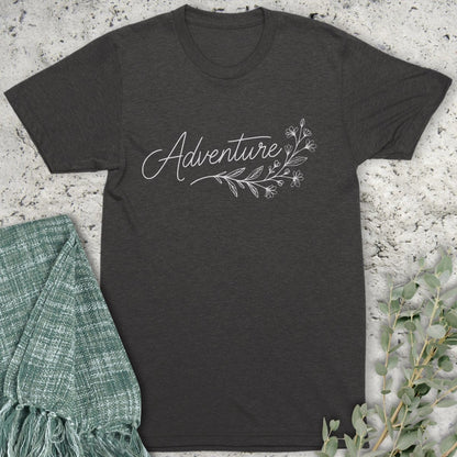 Stepping Green T-Shirt Adventure Floral Organic T-Shirt