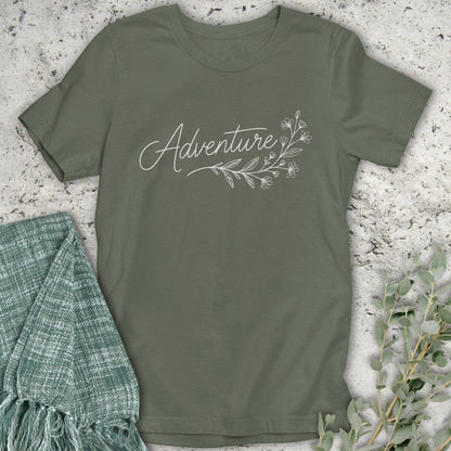 Stepping Green T-Shirt Adventure Floral T-Shirt