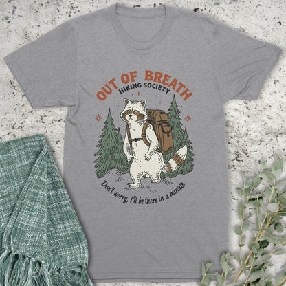 Stepping Green T-Shirt Albino Racoon Hiking Society T-Shirt