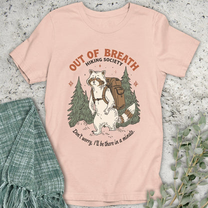 Stepping Green T-Shirt Albino Racoon Hiking Society T-Shirt