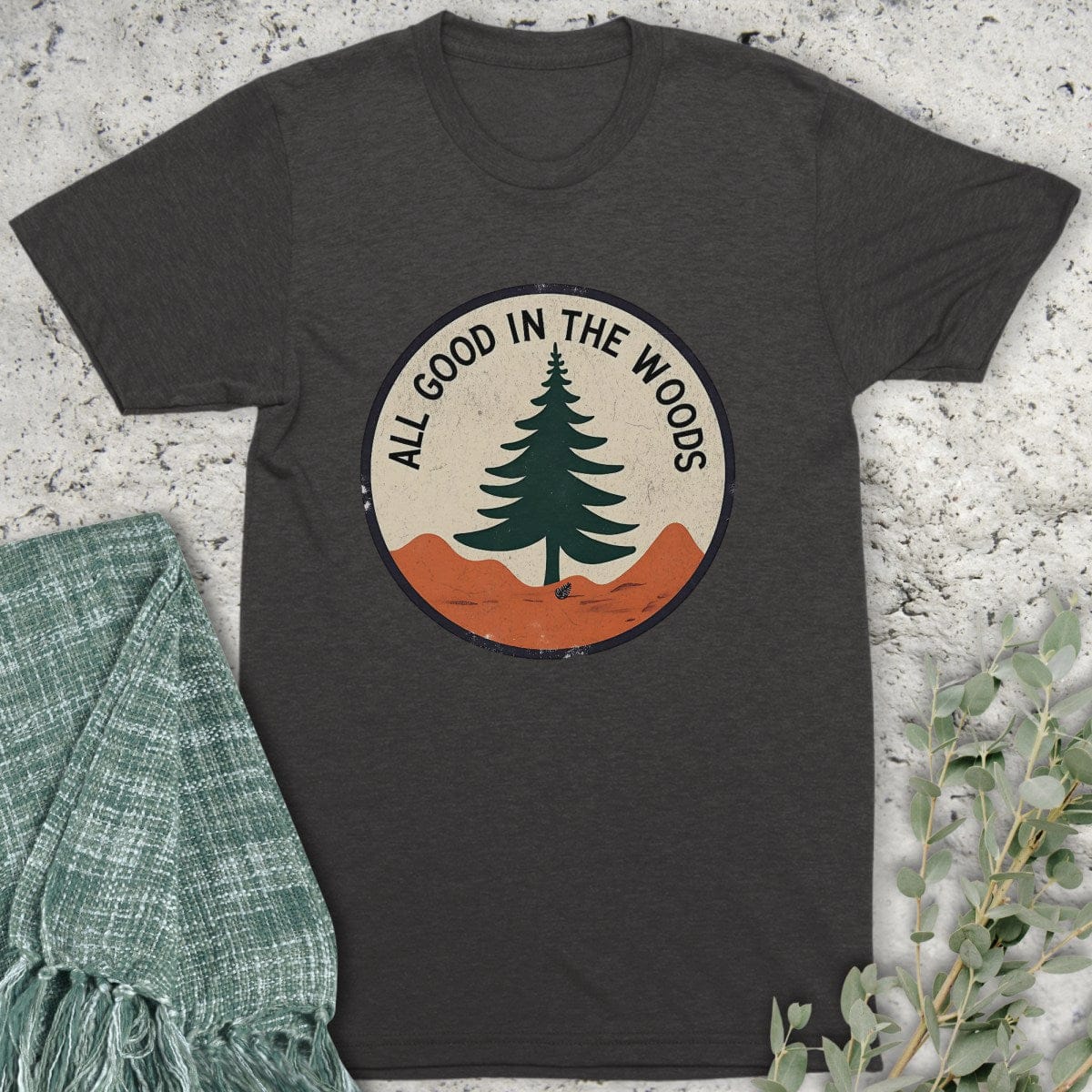 Stepping Green T-Shirt All Good Badge Organic T-Shirt